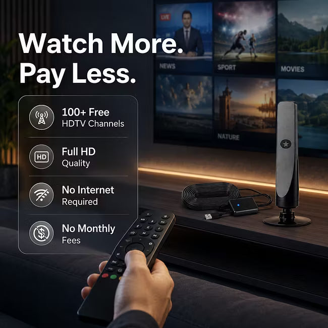 🔥🔥 HD TV Antenna – No Monthly Subscription✅Quick & Easy Setup 📡