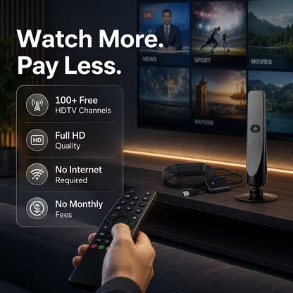🔥🔥 HD TV Antenna – No Monthly Subscription✅Quick & Easy Setup 📡
