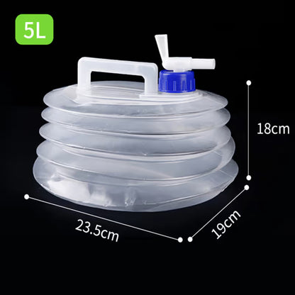 🔥LAST DAY 50% OFF - 🚿Collapsible Food-Grade Water Container with Leak-Proof Spigot | Space-Saving Portable Water Jug for Camping & Outdoor Trips ⛺