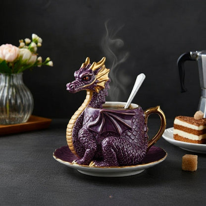 💥 LAST DAY 49% OFF -Dragon Shaped Coffee Mugs(📦Buy 2 Free Shipping)