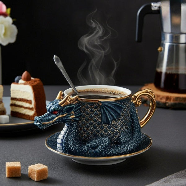 💥 LAST DAY 49% OFF -Dragon Shaped Coffee Mugs(📦Buy 2 Free Shipping)