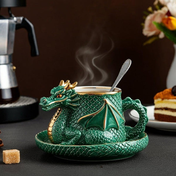 💥 LAST DAY 49% OFF -Dragon Shaped Coffee Mugs(📦Buy 2 Free Shipping)