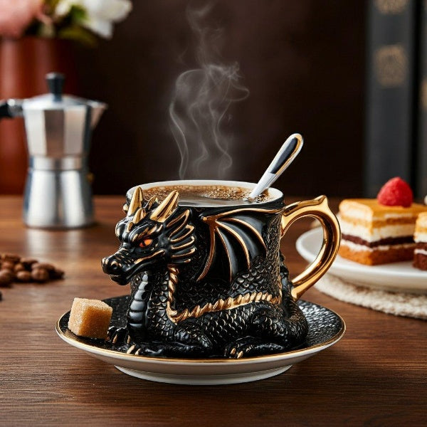 💥 LAST DAY 49% OFF -Dragon Shaped Coffee Mugs(📦Buy 2 Free Shipping)