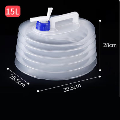 🔥LAST DAY 50% OFF - 🚿Collapsible Food-Grade Water Container with Leak-Proof Spigot | Space-Saving Portable Water Jug for Camping & Outdoor Trips ⛺