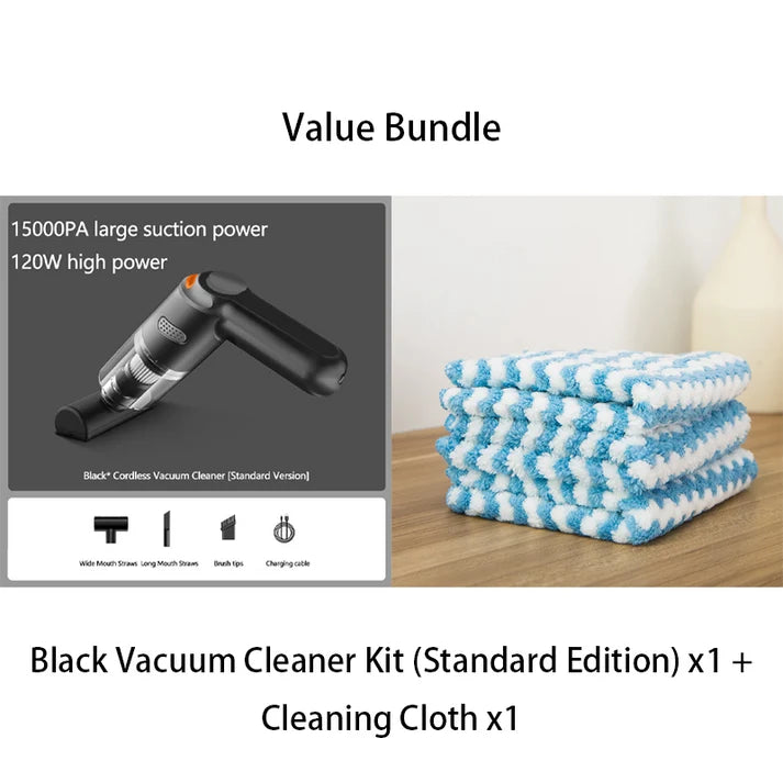📢📢53% OFF !! ⏰ Cordless Car Vacuum – 10000Pa Suction & 4000mAh Battery 🚗