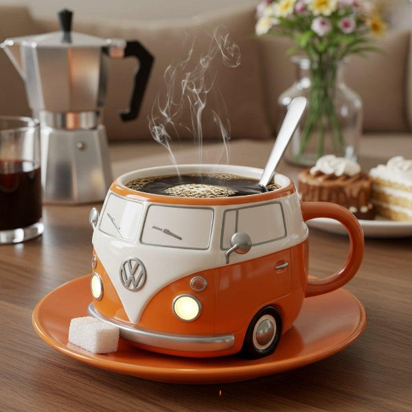 💥 LAST DAY 49% OFF -Volkswagen Bus Shaped Coffee Mug -(📦Buy 2 Free Shipping)