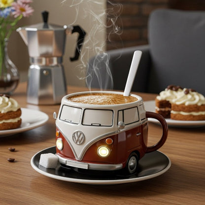 💥 LAST DAY 49% OFF -Volkswagen Bus Shaped Coffee Mug -(📦Buy 2 Free Shipping)