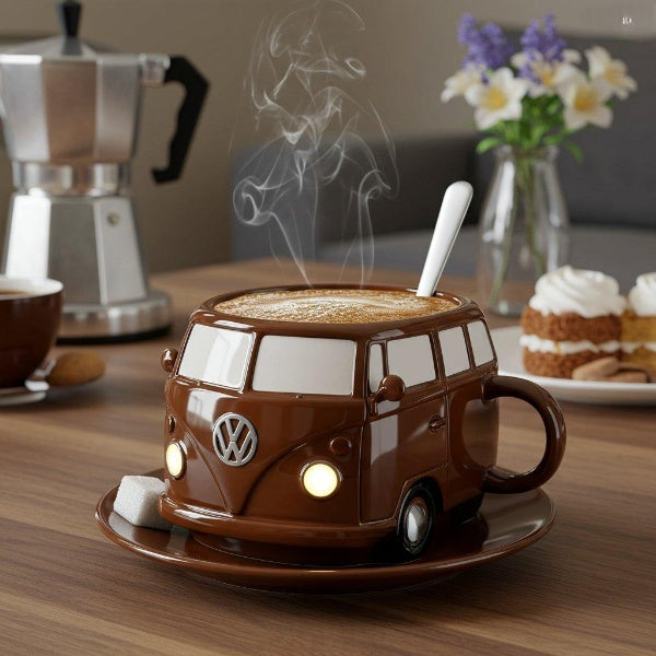 💥 LAST DAY 49% OFF -Volkswagen Bus Shaped Coffee Mug -(📦Buy 2 Free Shipping)